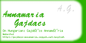 annamaria gajdacs business card